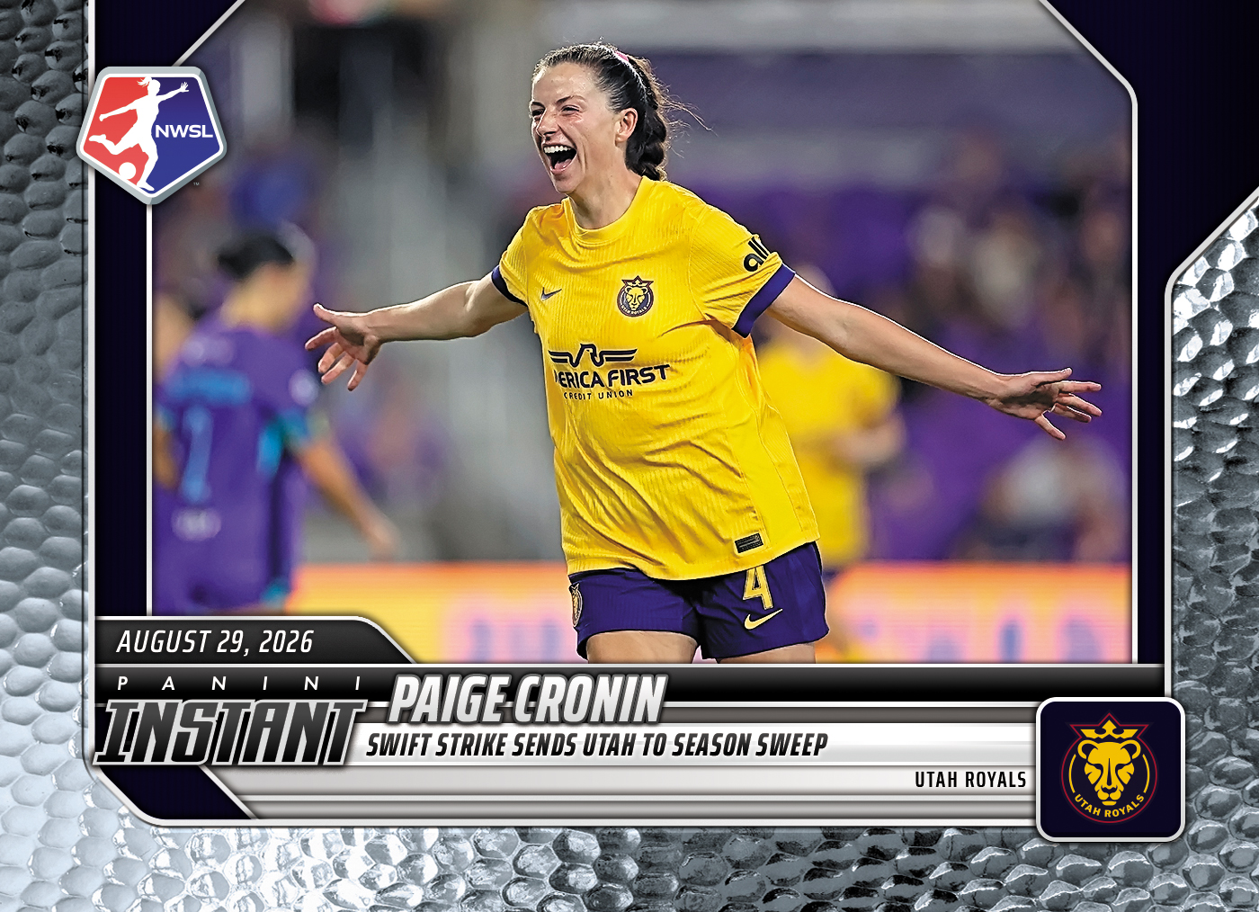 Detailed Image of Paige Cronin - 2026 Panini Instant NWSL #155 - Metallic /5