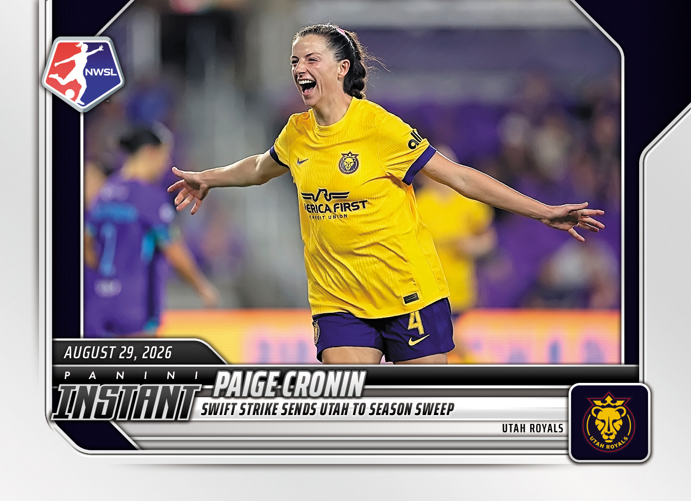 Detailed Image of Paige Cronin - 2026 Panini Instant NWSL #155 - Base Card
