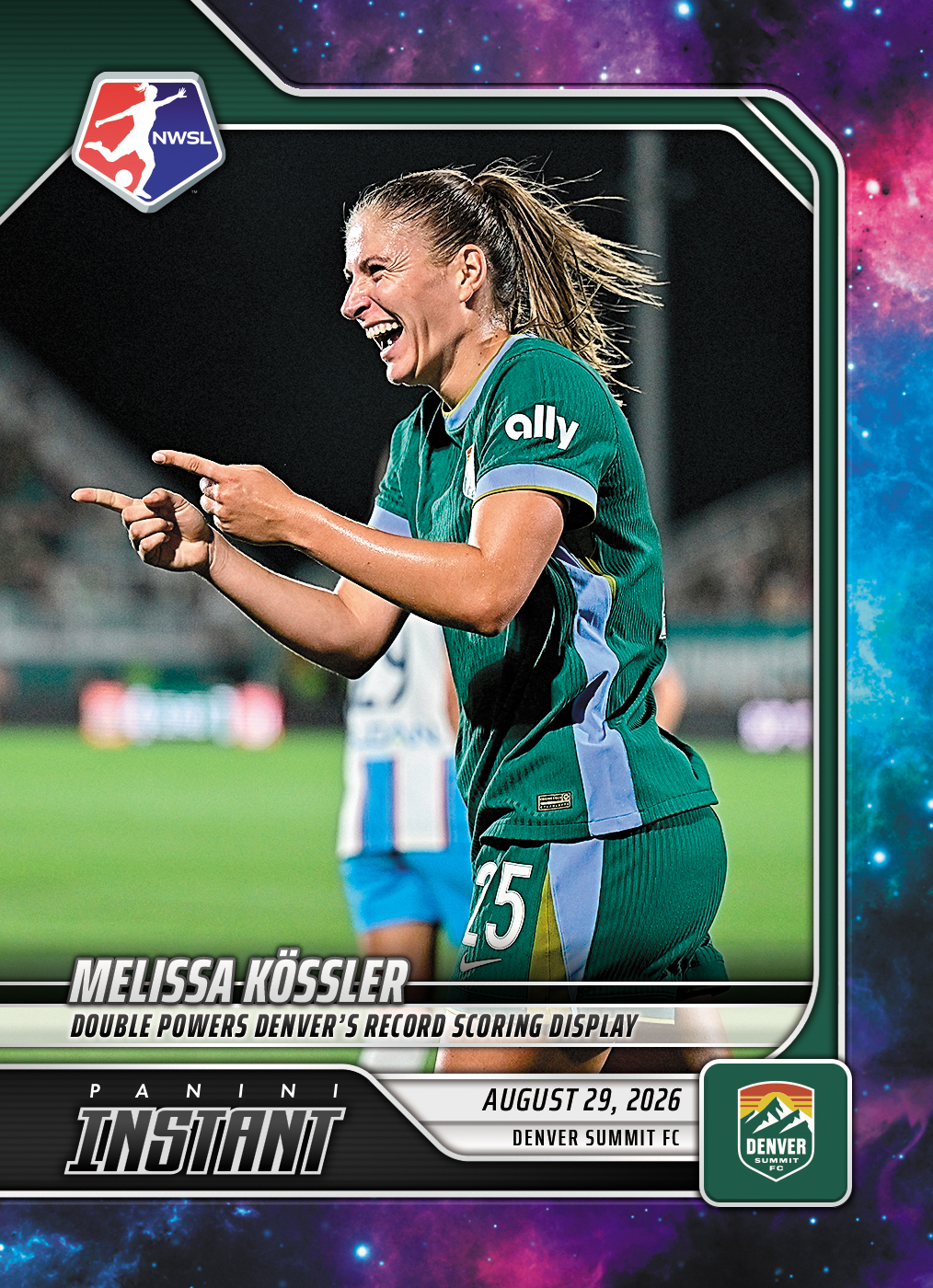 Detailed Image of Melissa Kossler - 2026 Panini Instant NWSL #156 - Galaxy 1/1