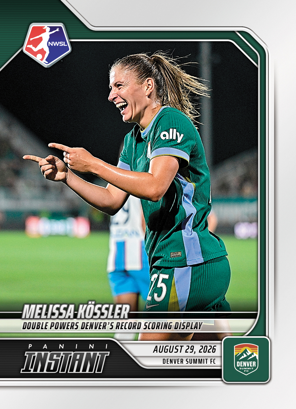 Detailed Image of Melissa Kossler - 2026 Panini Instant NWSL #156 - Base Card 5-pack