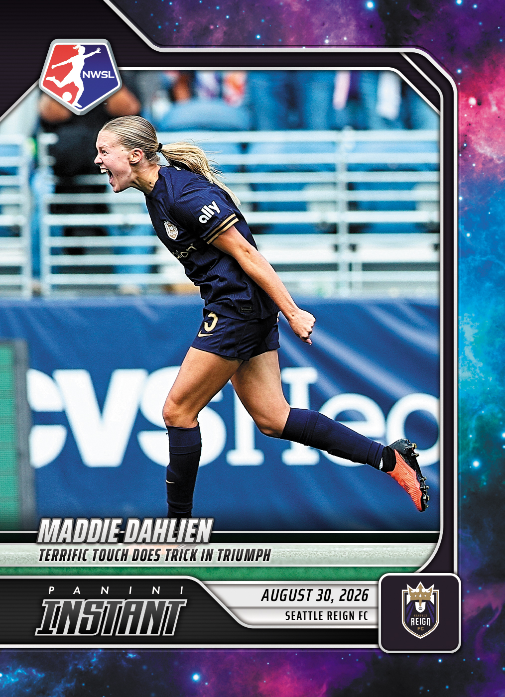 Detailed Image of Maddie Dahlien - 2026 Panini Instant NWSL #158 - Galaxy 1/1