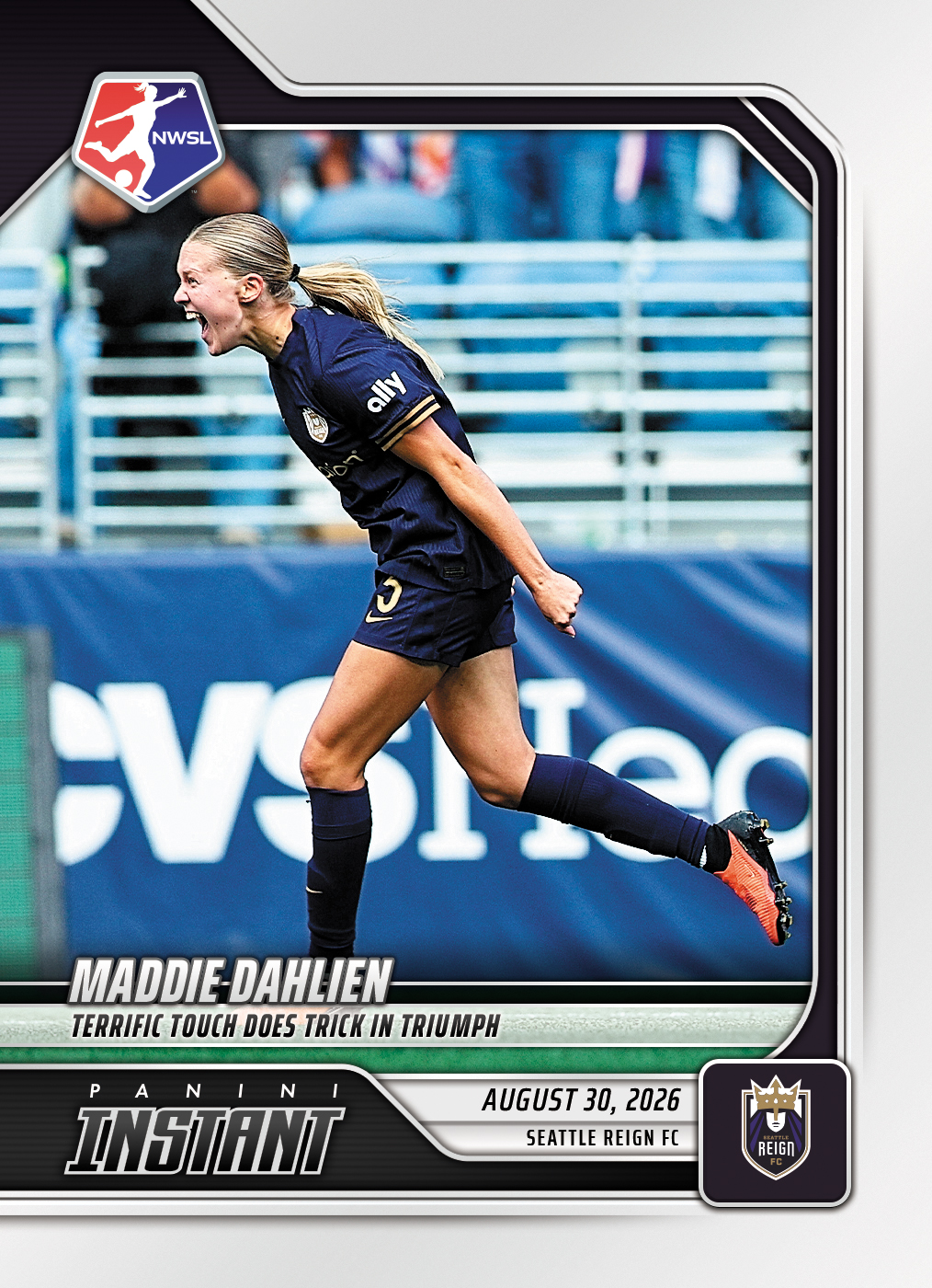 Detailed Image of Maddie Dahlien - 2026 Panini Instant NWSL #158 - Base Card 25-pack