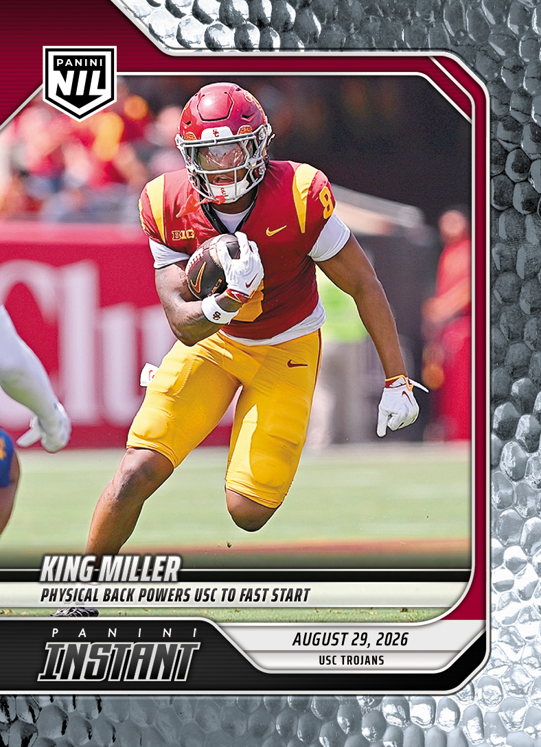 Detailed Image of King Miller - 2026 Panini NIL College Football #I-KMI - Metallic /5