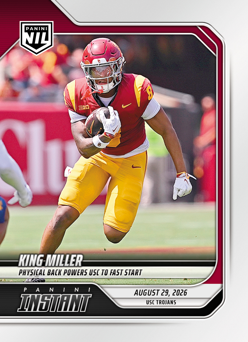 Detailed Image of King Miller - 2026 Panini NIL College Football #I-KMI - Base Card 5-pack