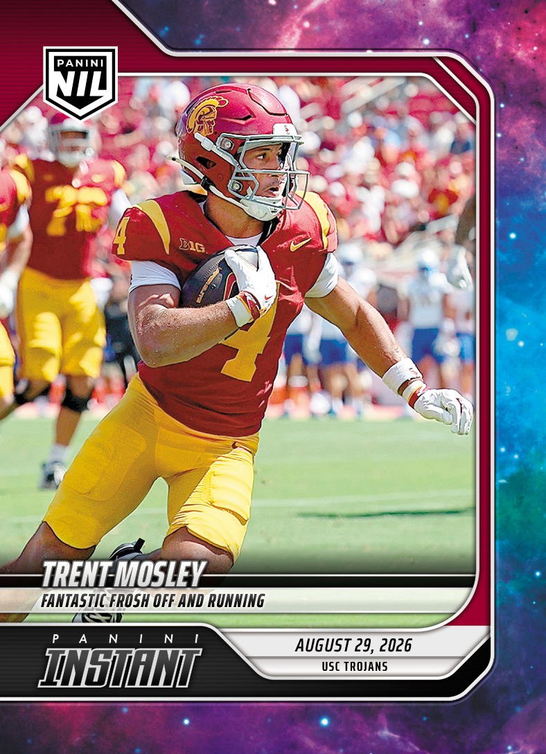 Detailed Image of Trent Mosley - 2026 Panini NIL College Football #I-TMO - Galaxy 1/1