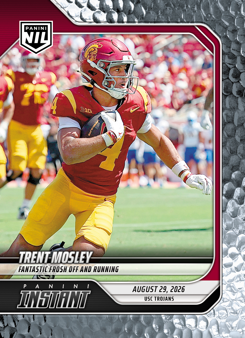 Detailed Image of Trent Mosley - 2026 Panini NIL College Football #I-TMO - Metallic /5