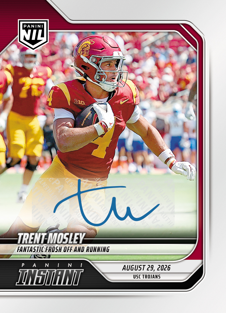 Detailed Image of Trent Mosley - 2026 Panini NIL College Football #I-TMO - Base /99 Auto