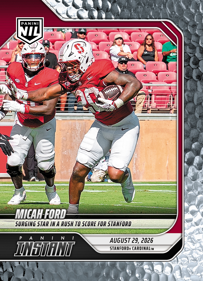 Detailed Image of Micah Ford - 2026 Panini NIL College Football #I-MFO - Metallic /5