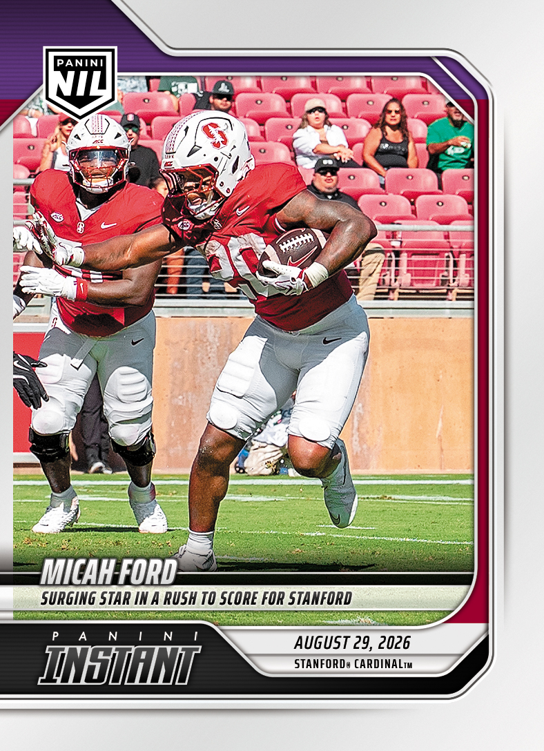 Detailed Image of Micah Ford - 2026 Panini NIL College Football #I-MFO - Base Card 25-pack