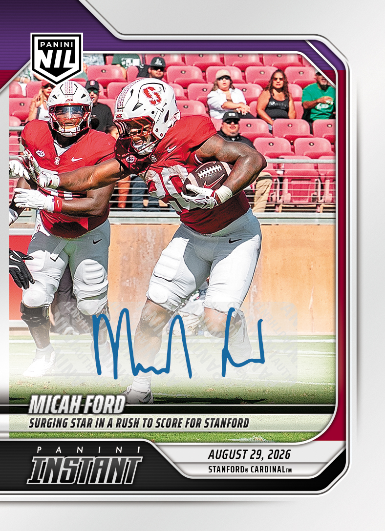 Detailed Image of Micah Ford - 2026 Panini NIL College Football #I-MFO - Base /99 Auto