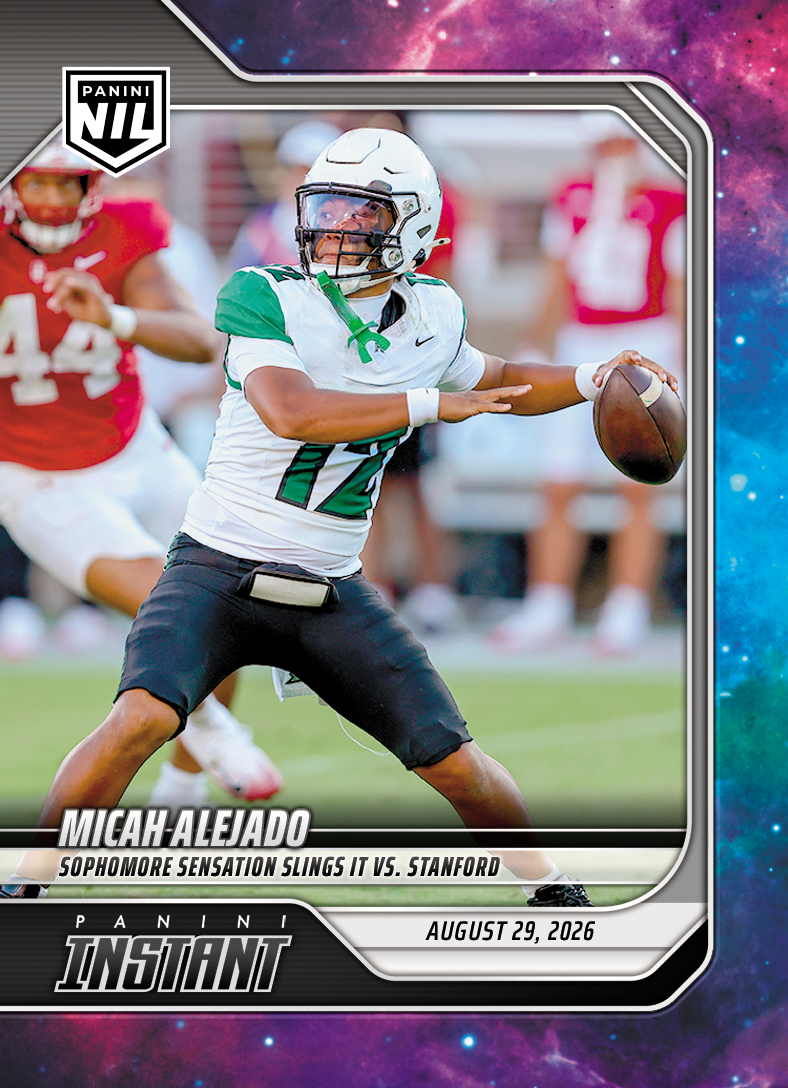 Detailed Image of Micah Alejado - 2026 Panini NIL College Football #I-MAL - Galaxy 1/1