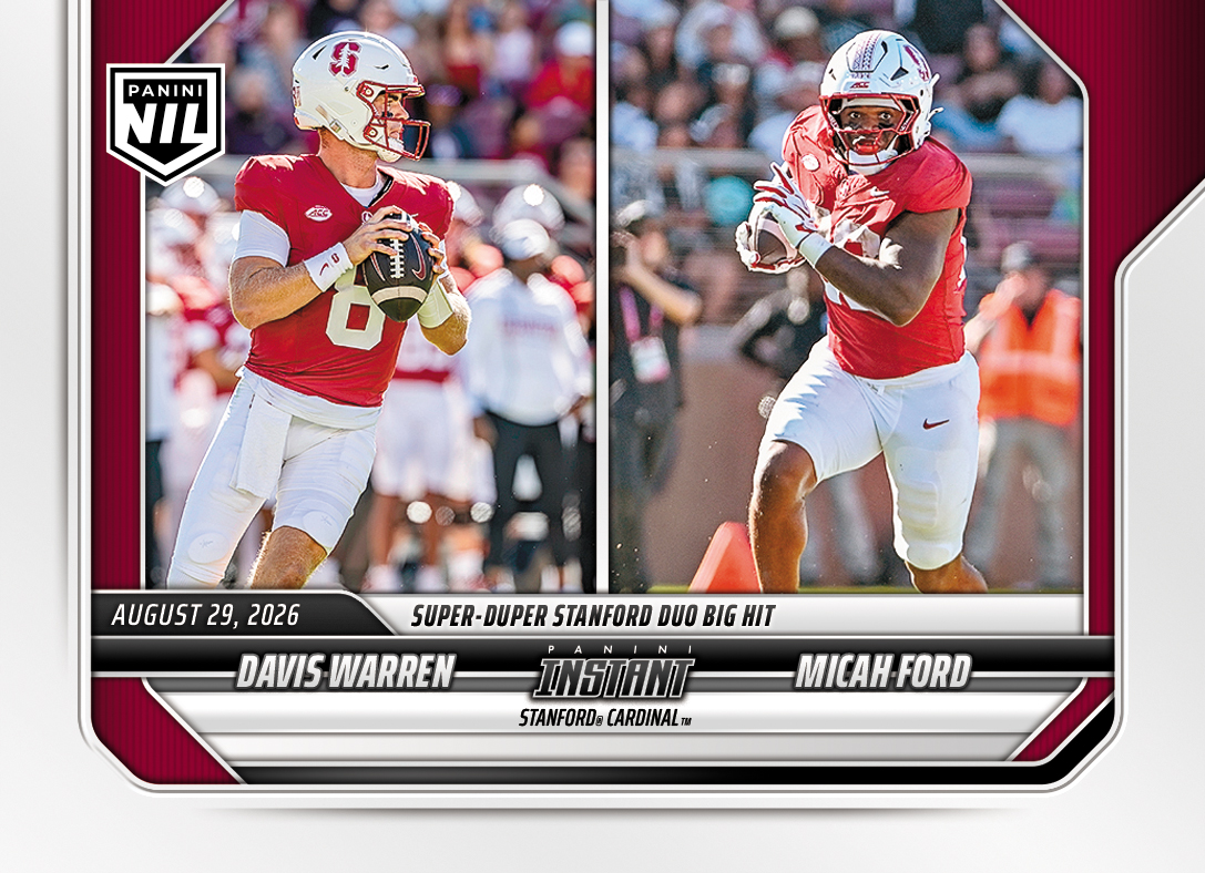 Detailed Image of Davis Warren/Micah Ford - 2026 Panini NIL College Football #I-DFO - Base Card 25-pack