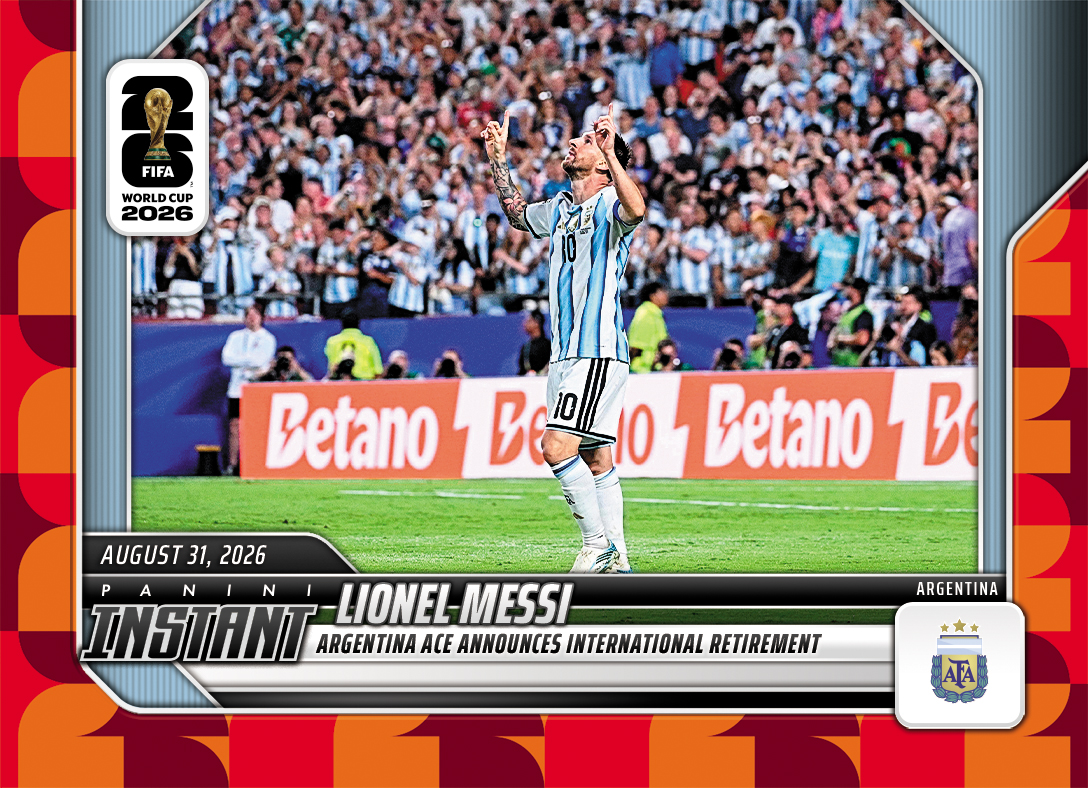 Detailed Image of Lionel Messi - 2026 Panini Instant FIFA World Cup 2026™ #256 - Red /5