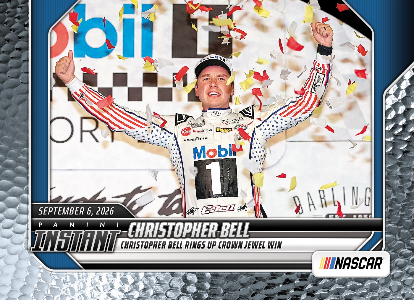Detailed Image of Christopher Bell - 2026 Panini Instant NASCAR #79 - Metallic /5