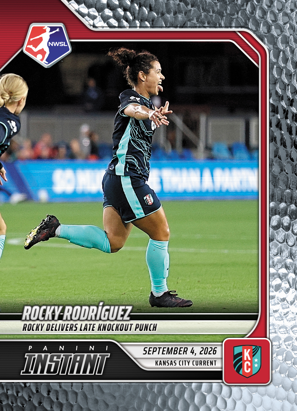 Detailed Image of Rocky Rodriguez - 2026 Panini Instant NWSL #161 - Metallic /5