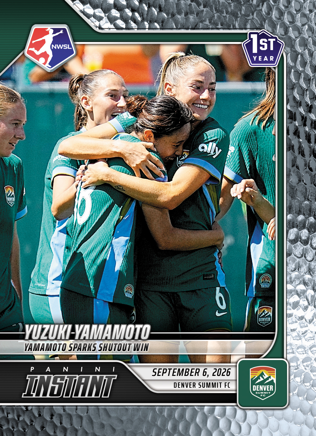 Detailed Image of Yuzuki Yamamoto - 2026 Panini Instant NWSL #163 - Metallic /5