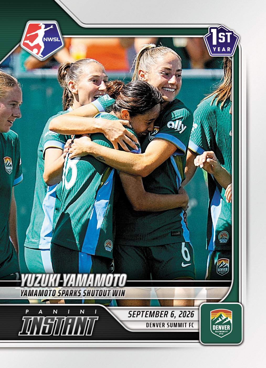 Detailed Image of Yuzuki Yamamoto - 2026 Panini Instant NWSL #163 - Base Card 25-pack