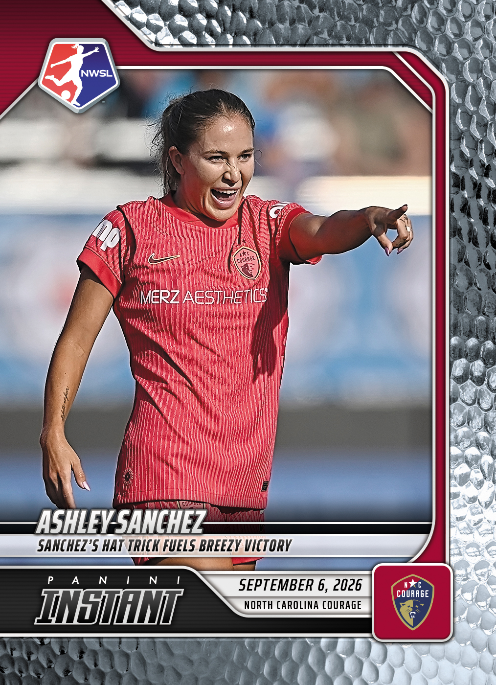 Detailed Image of Ashley Sanchez - 2026 Panini Instant NWSL #164 - Metallic /5