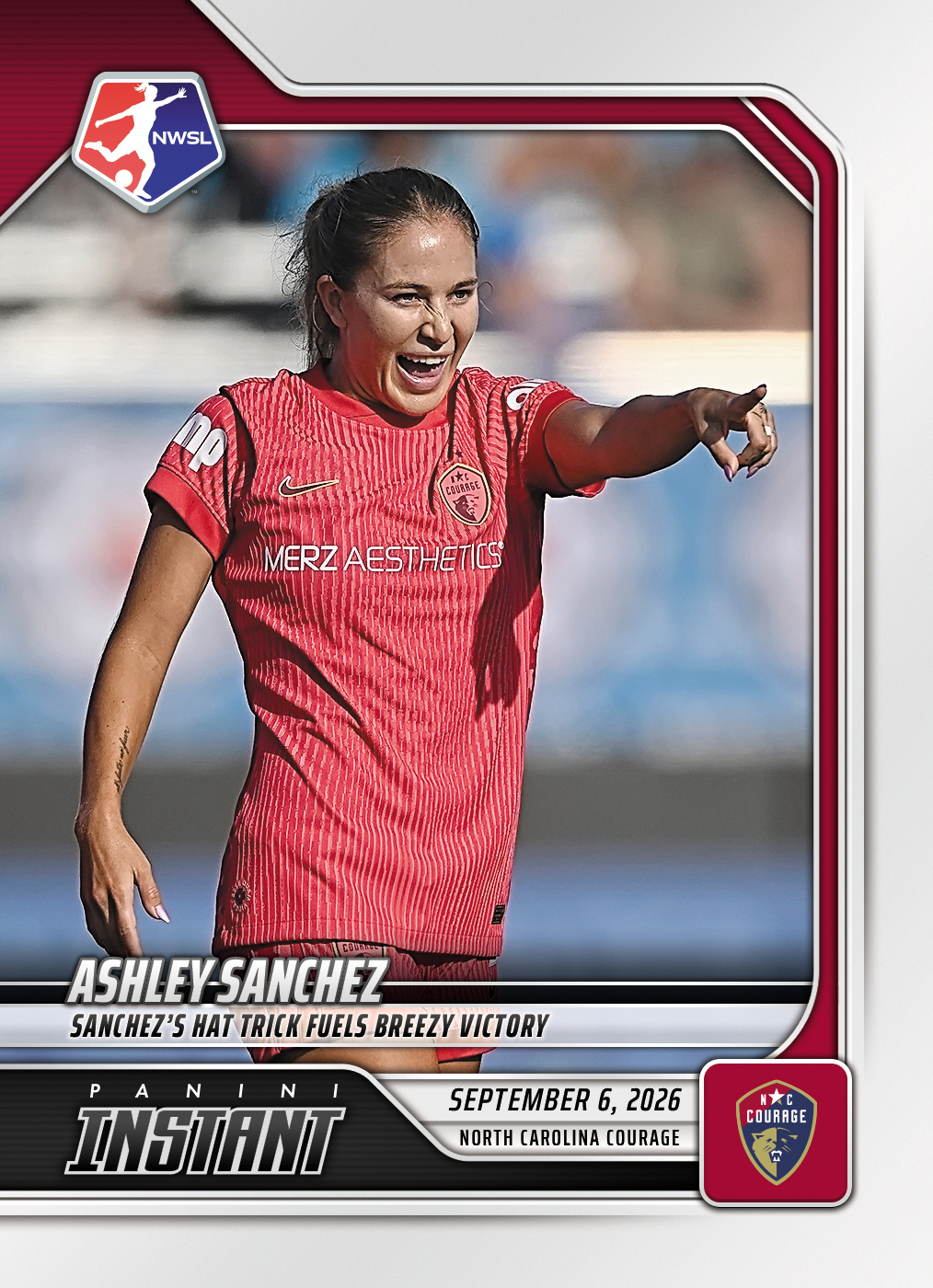 Detailed Image of Ashley Sanchez - 2026 Panini Instant NWSL #164 - Base Card 5-pack