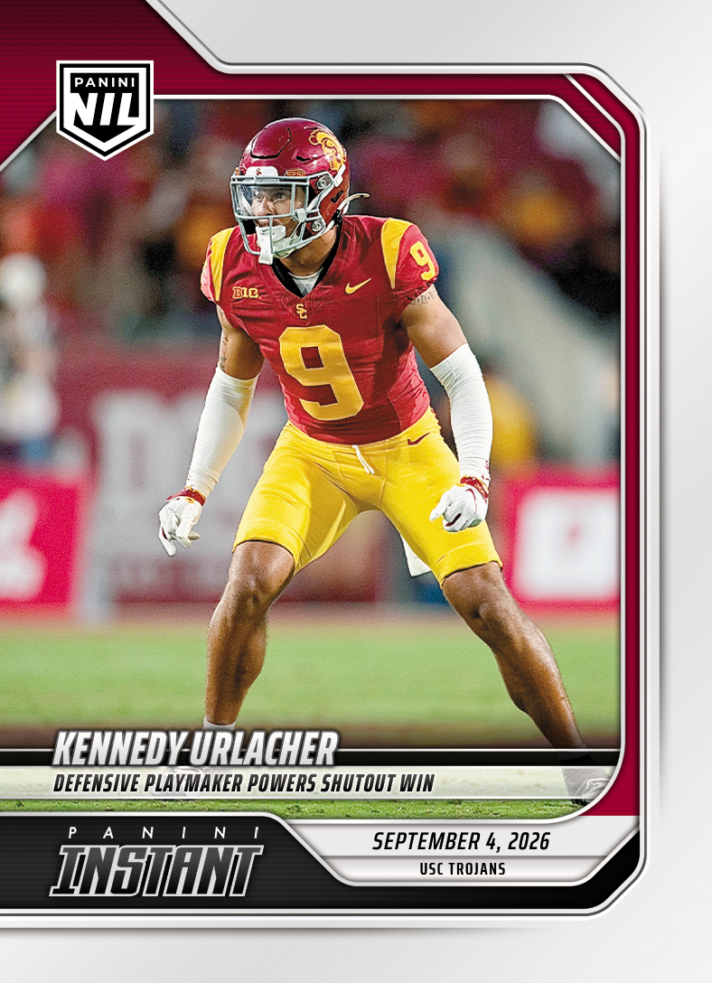 Detailed Image of Kennedy Urlacher - 2026 Panini Instant NIL College Football #1-KUR - Base Card 5-pack