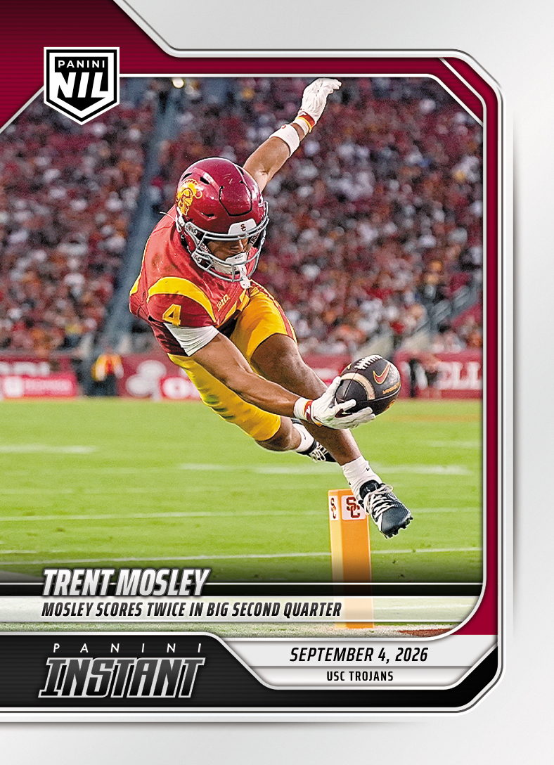 Detailed Image of Trent Mosley - 2026 Panini NIL College Football #1-TMO - Base Card 25-pack