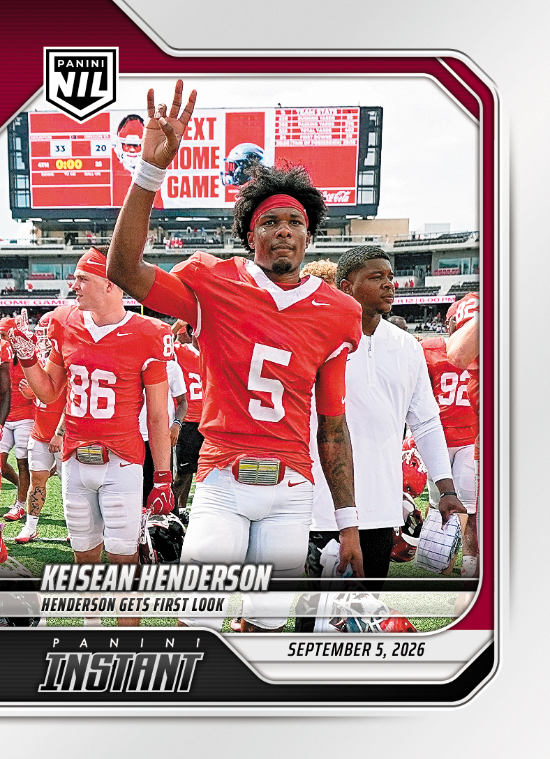 Detailed Image of Keisean Henderson - 2026 Panini NIL College Football #1-KHE - Base Card 10-pack