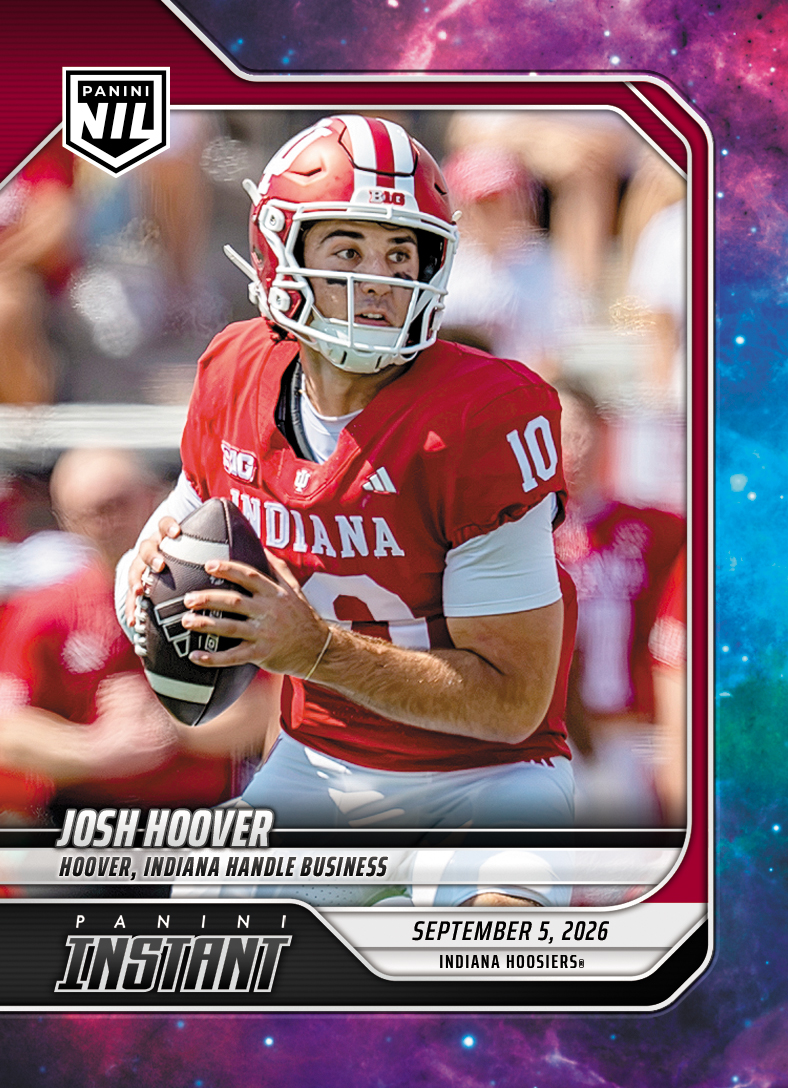 Detailed Image of Josh Hoover - 2026 Panini NIL College Football #1-JHO - Galaxy 1/1