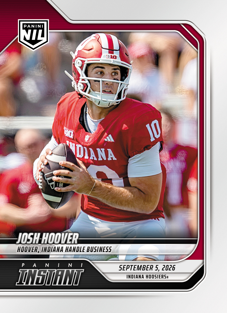 Detailed Image of Josh Hoover - 2026 Panini NIL College Football #1-JHO - Base Card 5-pack