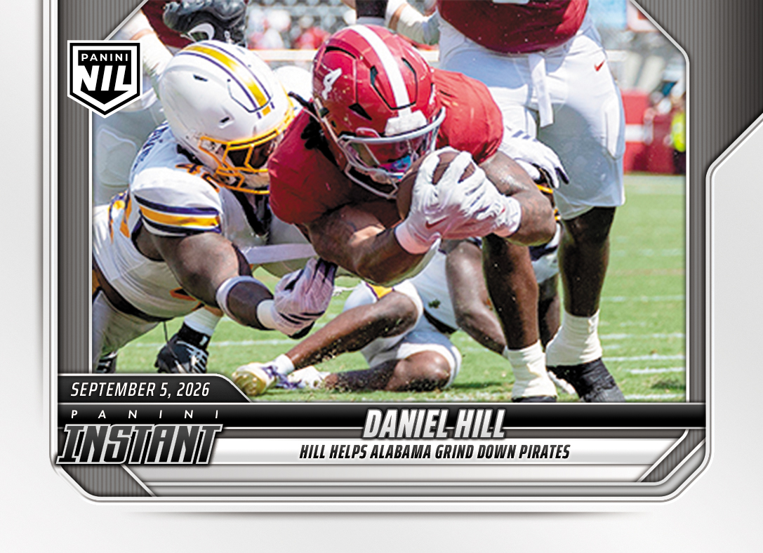 Detailed Image of Daniel Hill - 2026 Panini Instant NIL College Football #1-DHI - Base Card 10-pack