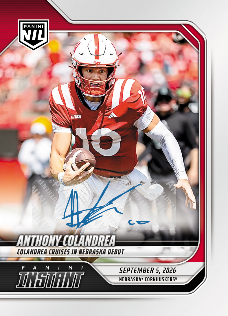 Detailed Image of Anthony Colandrea - 2026 Panini NIL College Football #1-ACO - Base /49 Auto