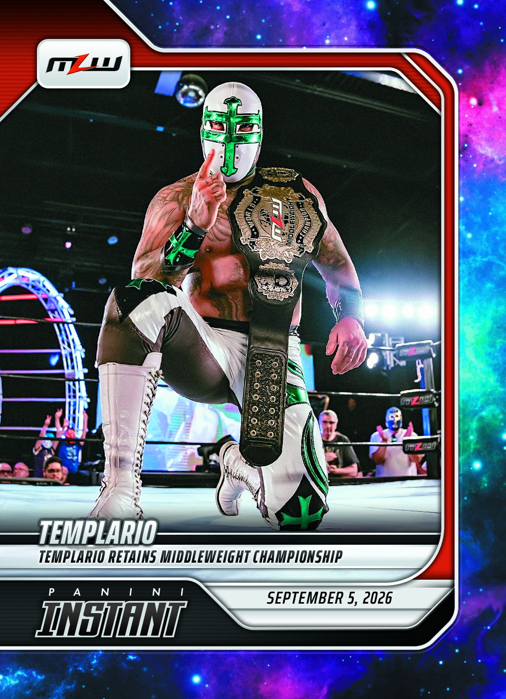 Detailed Image of Templario - 2026 Panini Instant MLW #11 - Galaxy 1/1