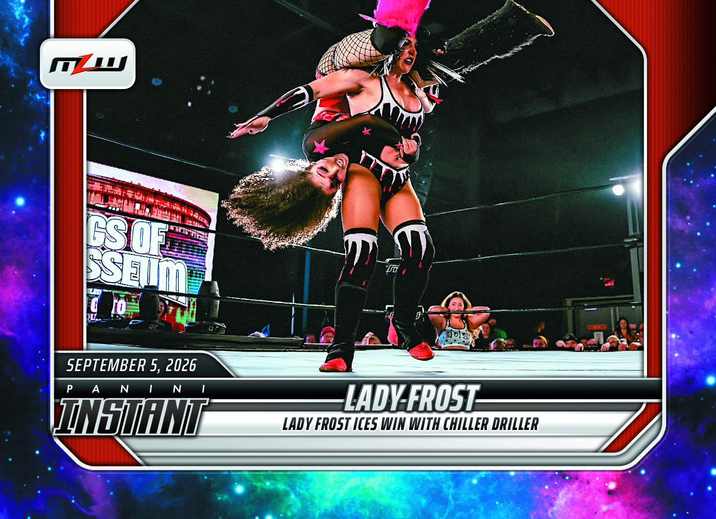 Detailed Image of Lady Frost - 2026 Panini Instant MLW #12 - Galaxy 1/1