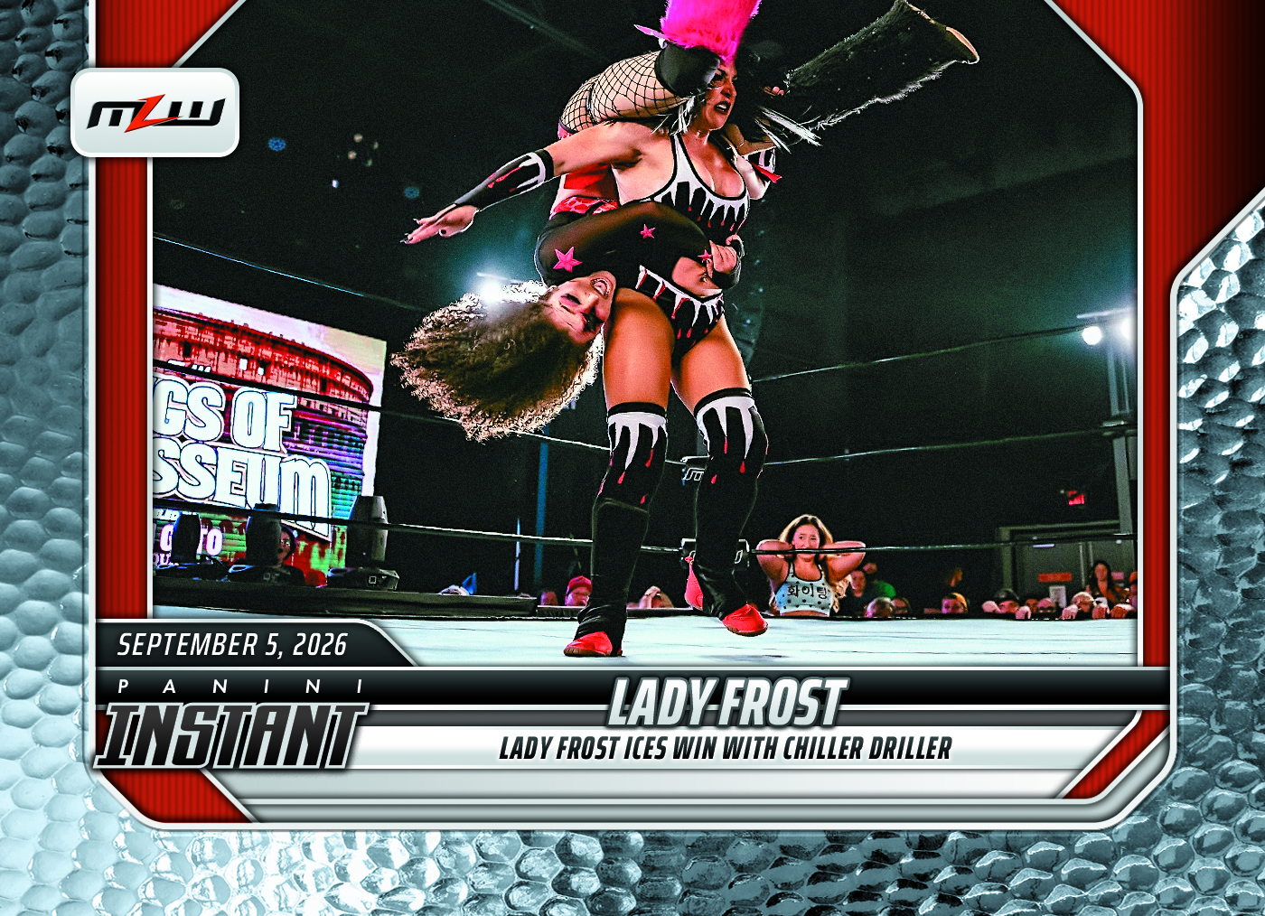 Detailed Image of Lady Frost - 2026 Panini Instant MLW #12 - Metallic /5