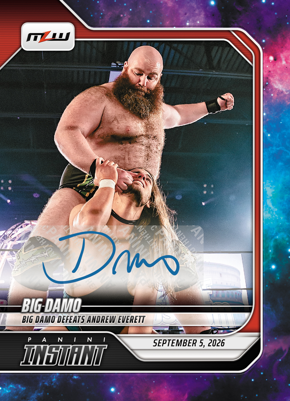Product image 1 for - Big Damo - 2026 Panini Instant MLW #13 - Galaxy 1/1 Auto