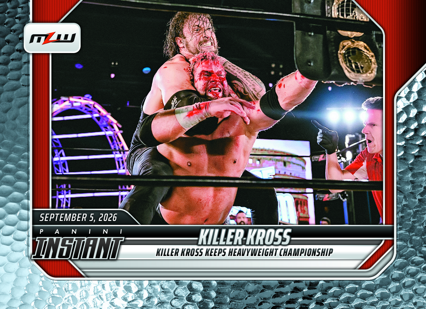 Detailed Image of Killer Kross - 2026 Panini Instant MLW #14 - Metallic /5