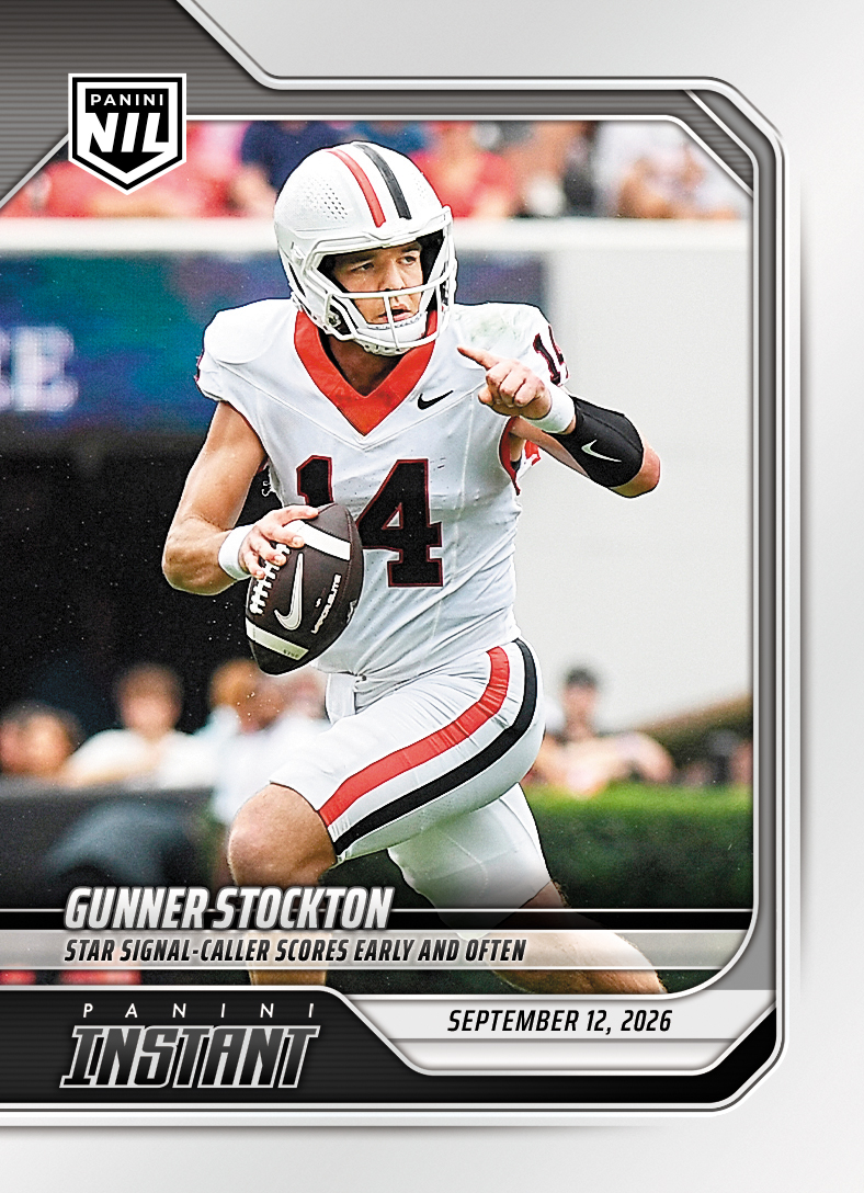 Detailed Image of Gunner Stockton - 2026 Panini NIL College Football #2-GST - Base Card