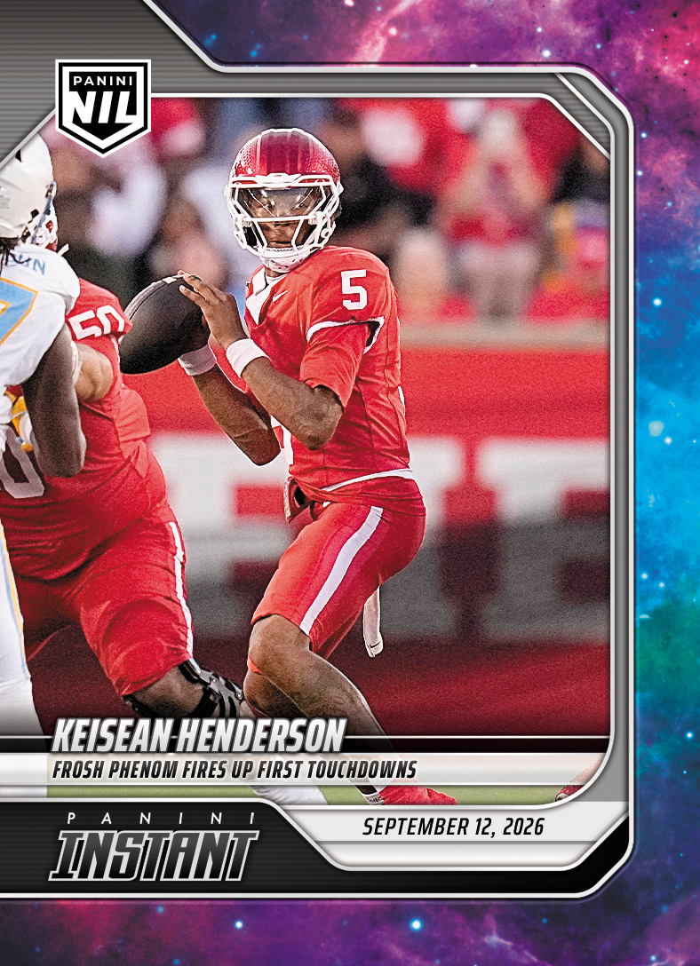 Detailed Image of Keisean Henderson - 2026 Panini NIL College Football #2-KHE - Galaxy 1/1