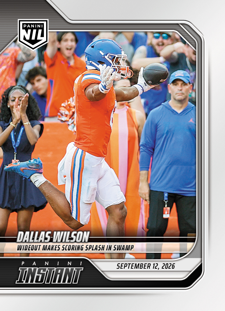 Detailed Image of Dallas Wilson - 2026 Panini Instant NIL College Football #2-DWI - Base Card 10-pack