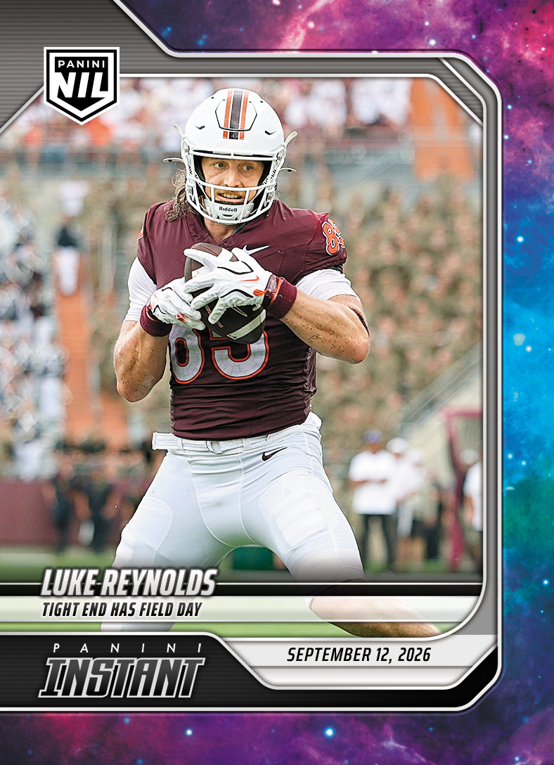 Detailed Image of Luke Reynolds - 2026 Panini NIL College Football #2-LUK - Galaxy 1/1