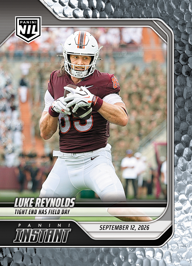 Detailed Image of Luke Reynolds - 2026 Panini NIL College Football #2-LUK - Metallic /5