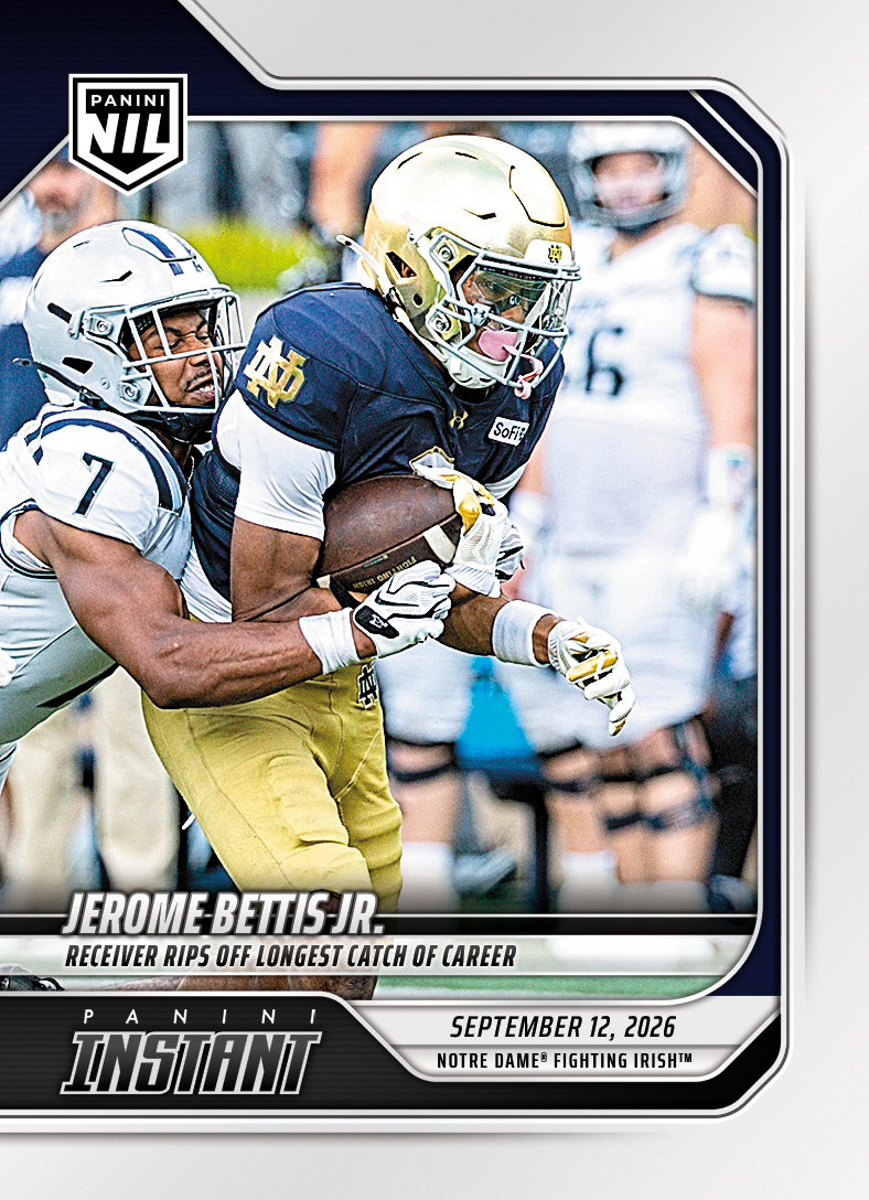 Detailed Image of Jerome Bettis Jr. - 2026 Panini Instant NIL College Football #2-JBJ - Base Card 5-pack
