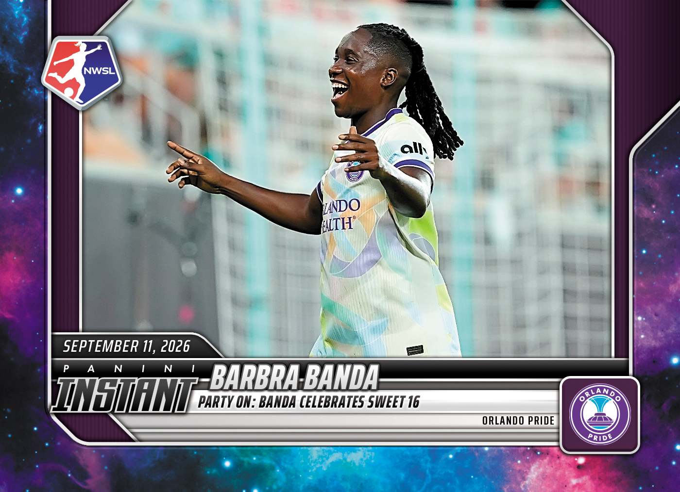 Detailed Image of Barbra Banda - 2026 Panini Instant NWSL #169 - Galaxy 1/1