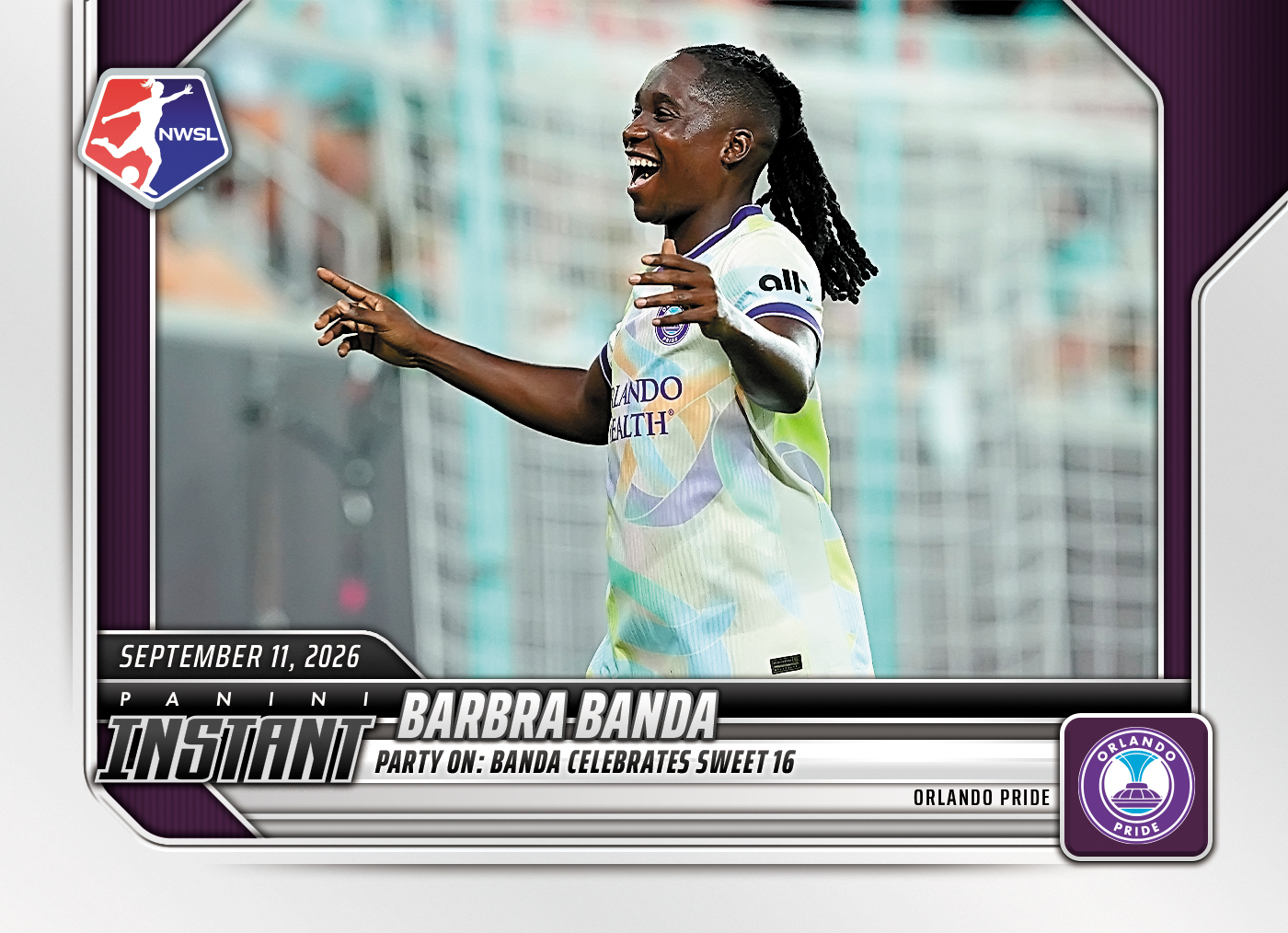 Detailed Image of Barbra Banda - 2026 Panini Instant NWSL #169 - Base Card 25-pack