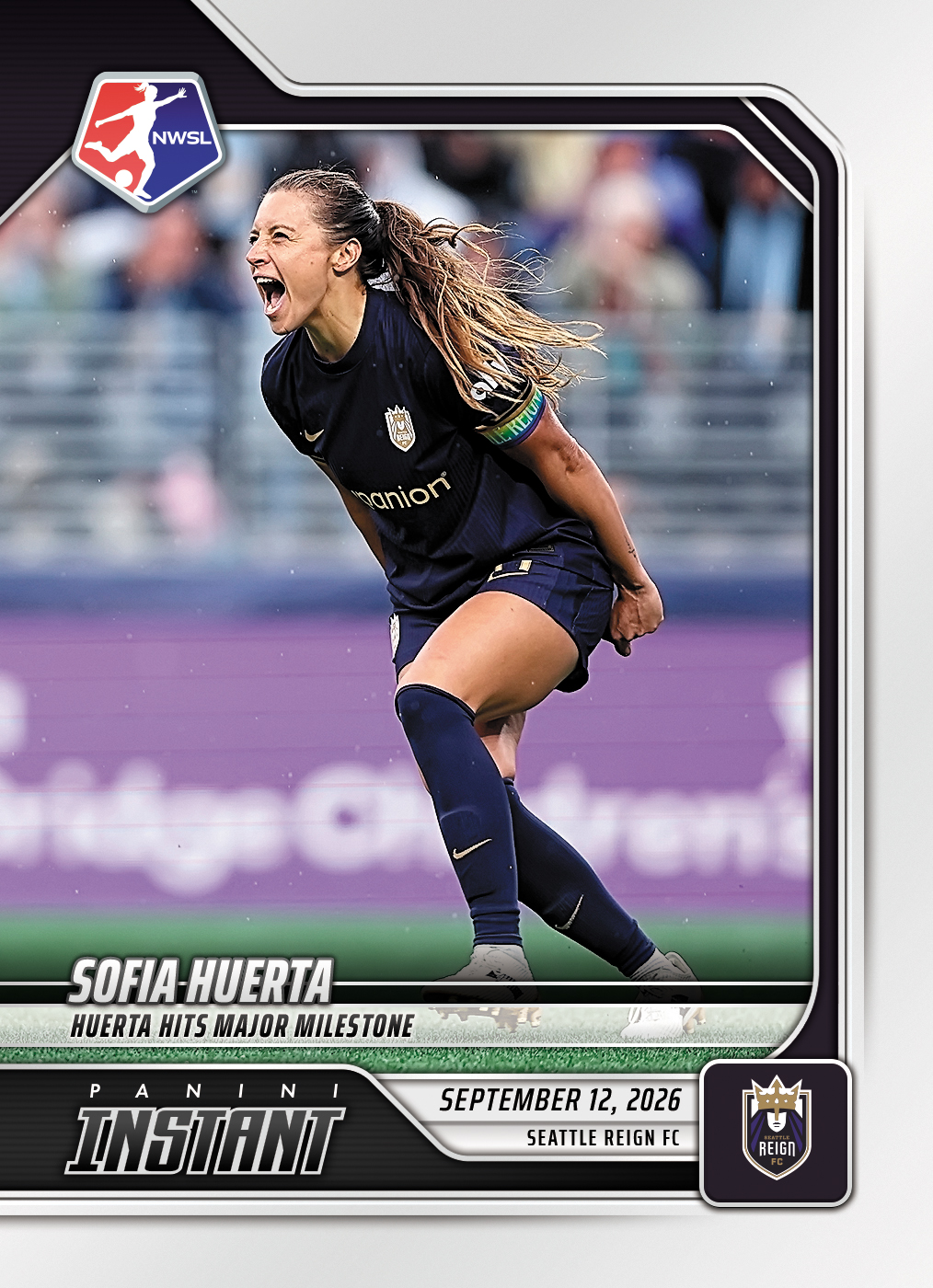 Detailed Image of Sofia Huerta - 2026 Panini Instant NWSL #171 - Base Card 25-pack