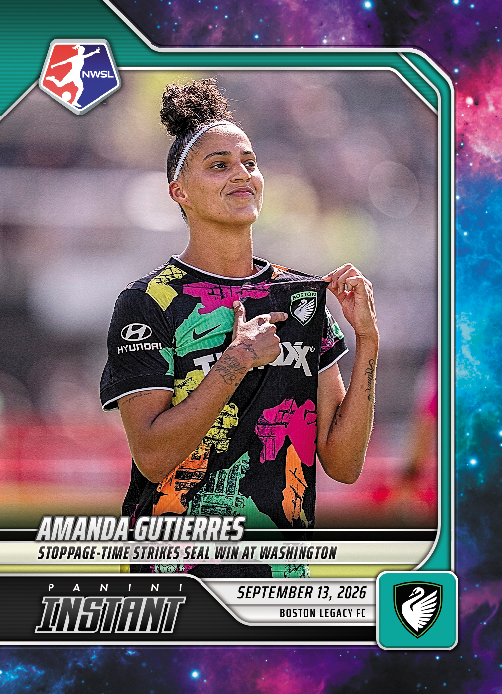 Product image 1 for - Amanda Gutierres - 2026 Panini Instant NWSL #173 - Galaxy 1/1