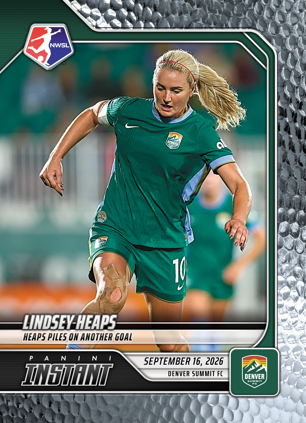 Product image 1 for - Lindsey Heaps - 2026 Panini Instant NWSL #174 - Metallic /5