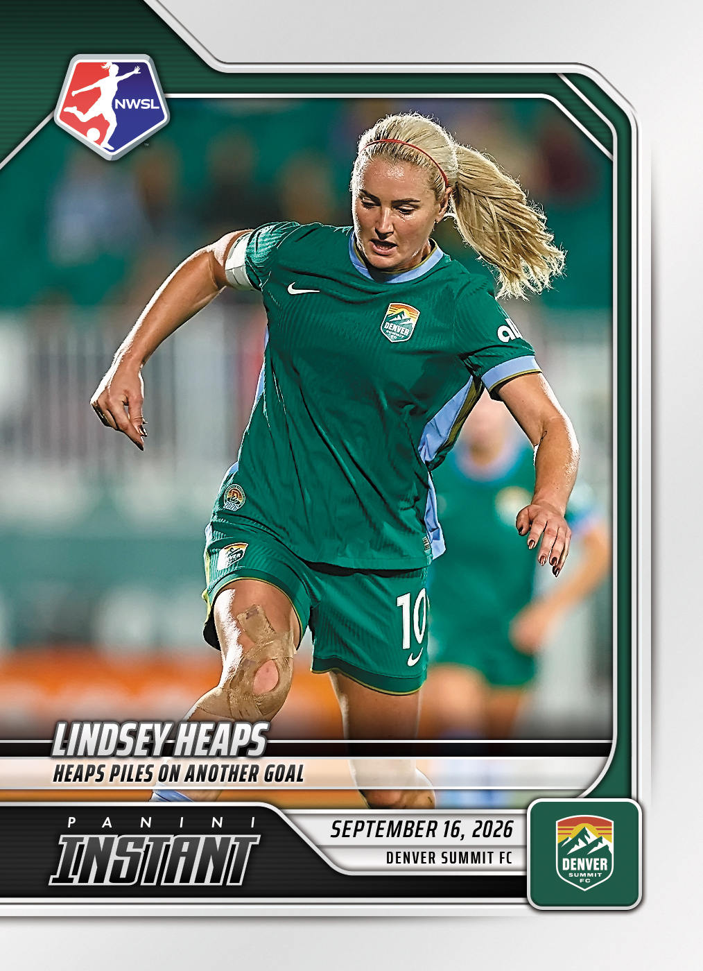 Detailed Image of Lindsey Heaps - 2026 Panini Instant NWSL #174 - Base Card 25-pack