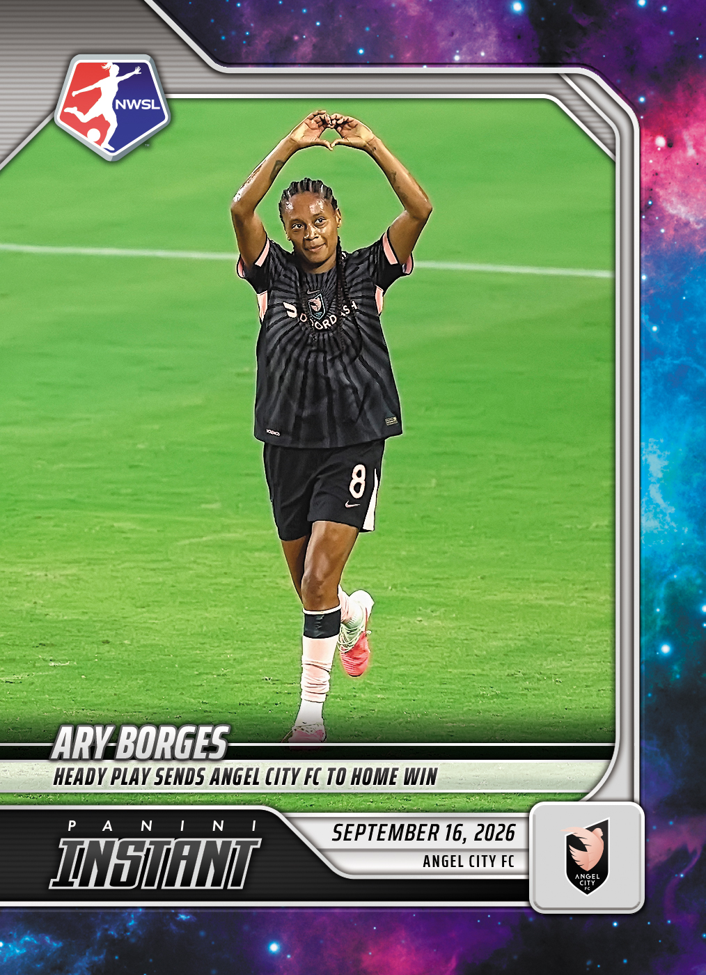 Product image 1 for - Ary Borges - 2026 Panini Instant NWSL #175 - Galaxy 1/1