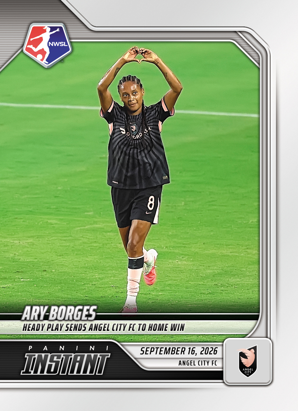 Detailed Image of Ary Borges - 2026 Panini Instant NWSL #175 - Base Card 10-pack