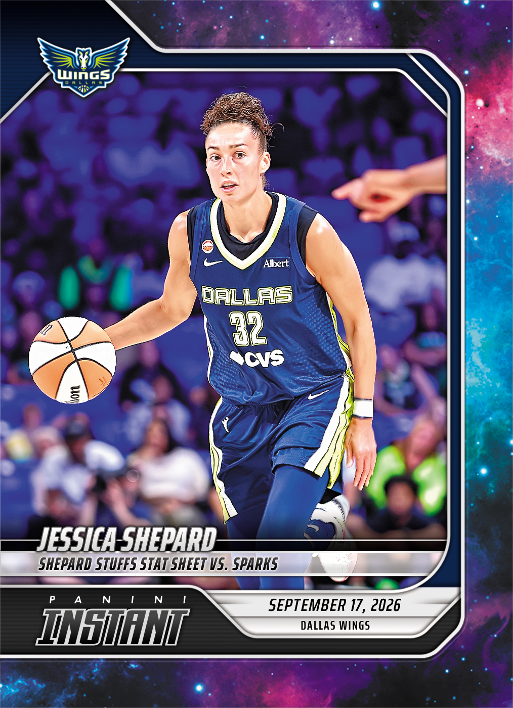 Detailed Image of Jessica Shepard - 2026 Panini Instant WNBA #354 - Galaxy 1/1
